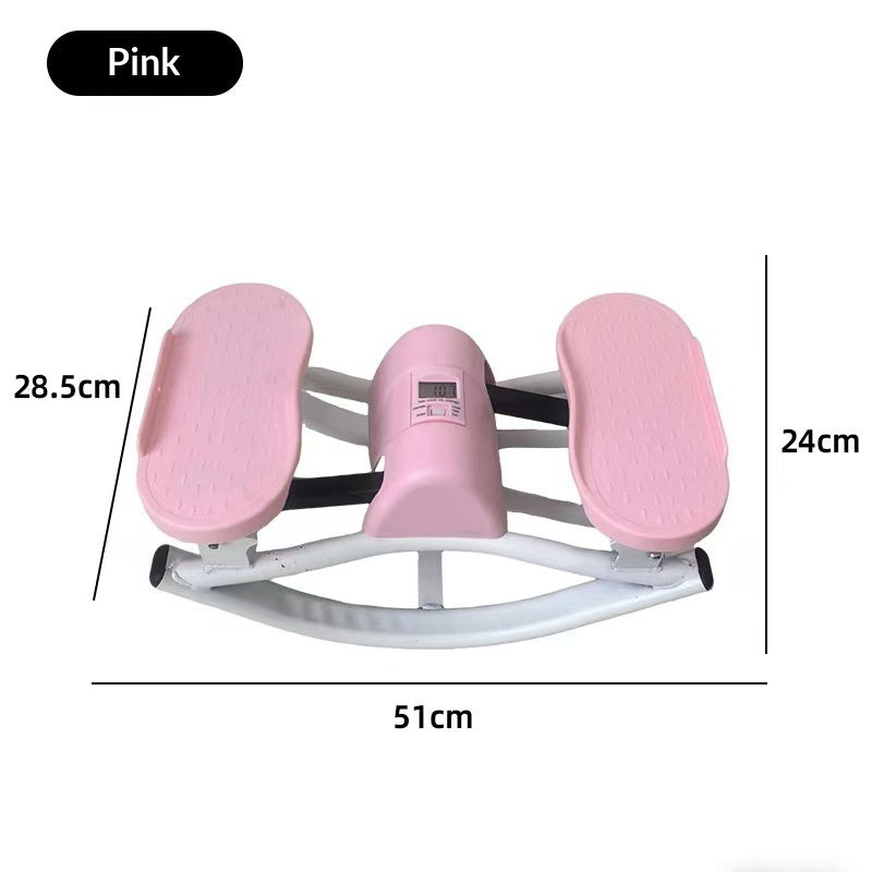 Růžový otočný stepper pro domácí fitness, wholesale fitness swivel stepper s rozměry 51x28.5x24 cm.