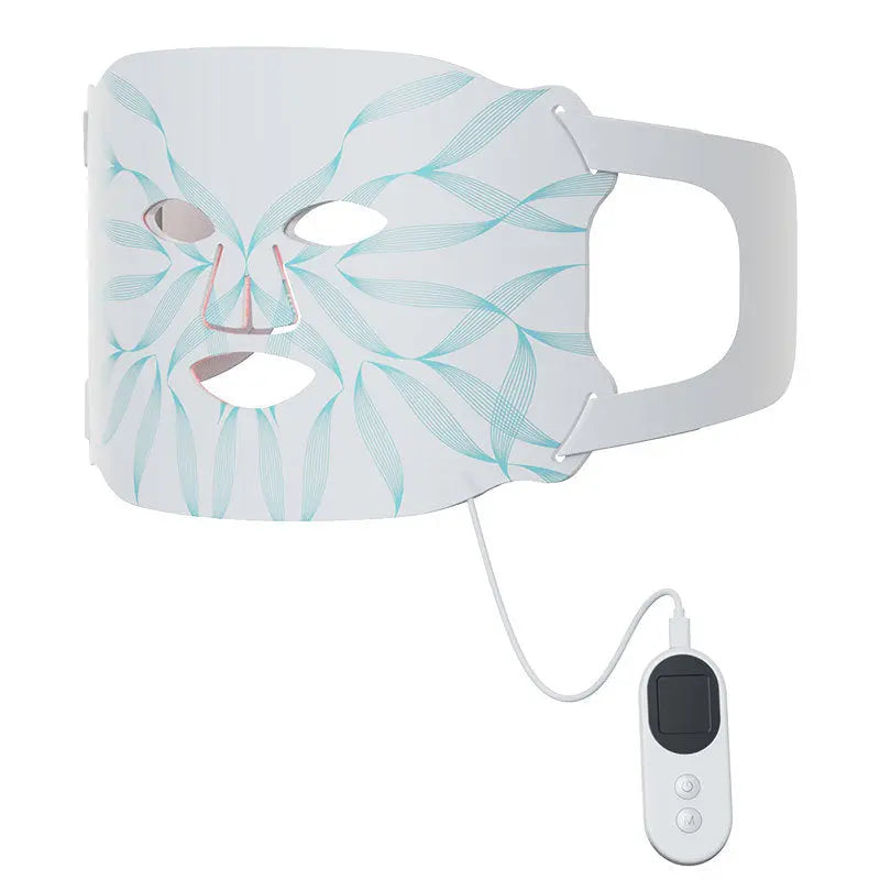 LED světelná maska na pleť s ovládacím panelem pro zlepšení zdraví pleti a omlazení