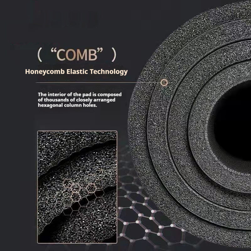 10mm fitness yoga mat s technologií honeycomb pro maximální pohodlí a podporu při cvičení.