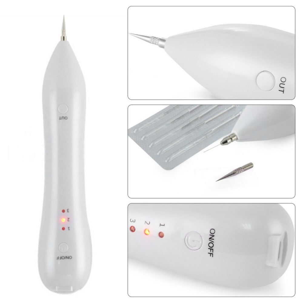 Beauty pen for freckle removal, innovative design for effective skin blemish elimination.