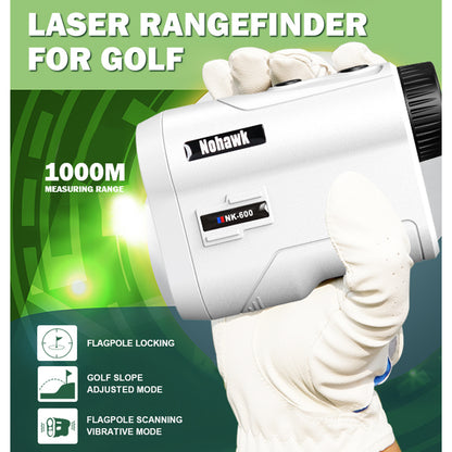 Laser rangefinder telescope 1000m s měřicím rozsahem pro golf, ideální pro outdoorové sporty.
