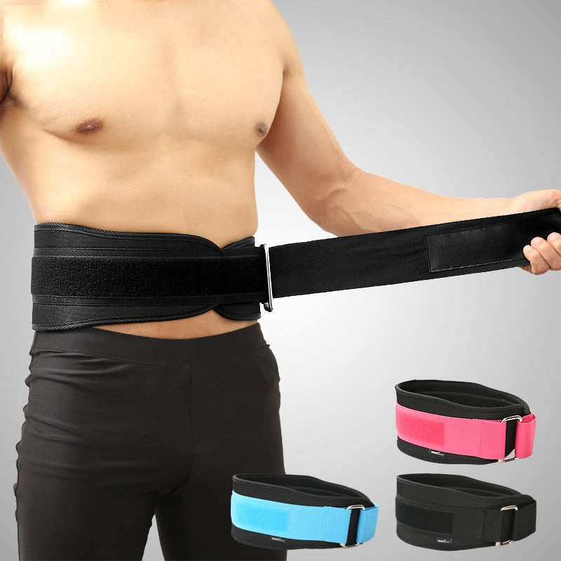 Ventilační ochrana pasu na fitness, fitness pás s ocelovým kroužkem, vhodný pro všechny sporty.