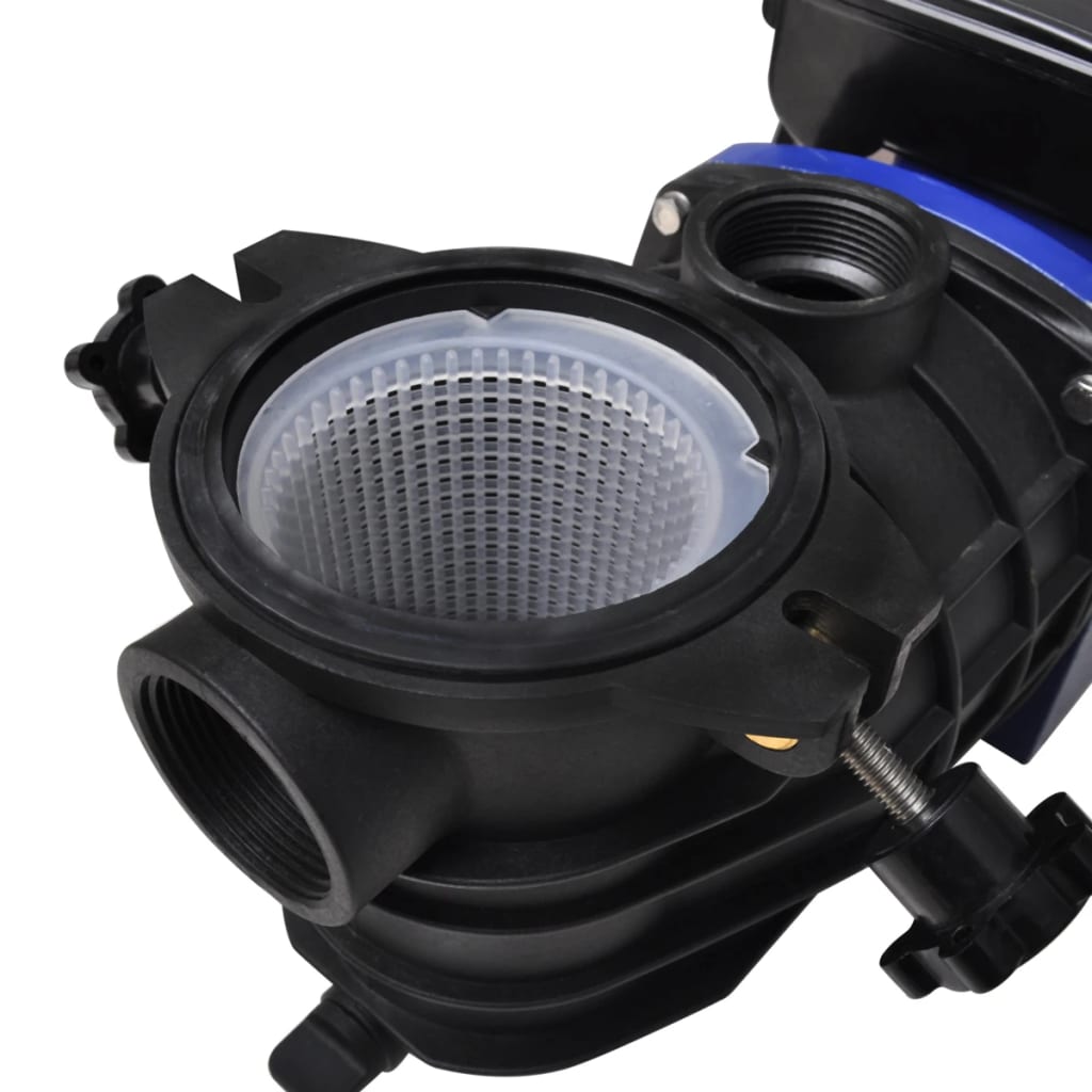 vodní oběhové čerpadlo pro bazény 500W - detail průhledného filtru čerpadla pro čištění bazénové vody.