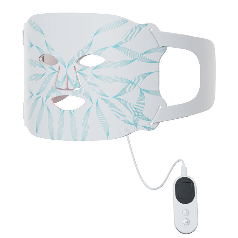 LED světelná maska na pleť s ovládacím panelem pro zlepšení zdraví pleti a omlazení
