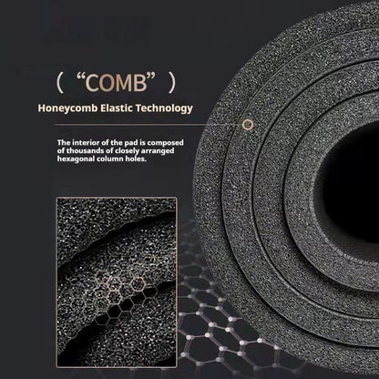 10mm fitness yoga mat s technologií honeycomb pro maximální pohodlí a podporu při cvičení.