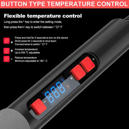 90W soldering iron kit UK s LCD displejem a flexibilní kontrolou teploty pro přesné ovládání.