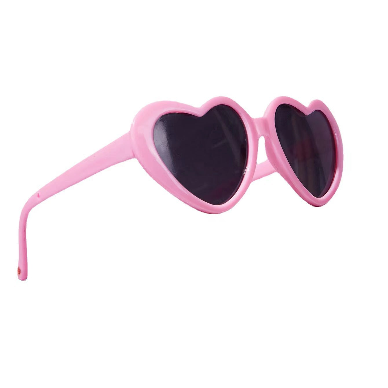 Růžové sluneční brýle ve tvaru srdce pro psy - doll sunglasses for pets